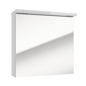 Kúpeľňová skrinka Soul so zrkadlom a LED osvetlením (biela)