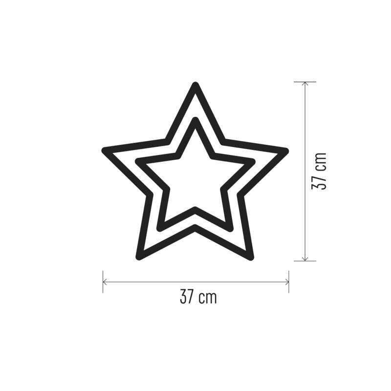 LED vianočná hviezda Emos ZY2199, vnútorná, teplá biela, 37 cm