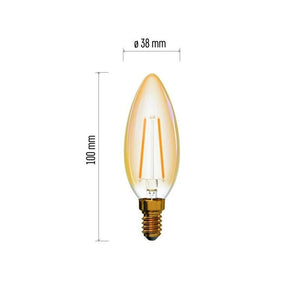 LED žiarovka Emos Z74300, E14, svíčka, 2W, teplá biela+
