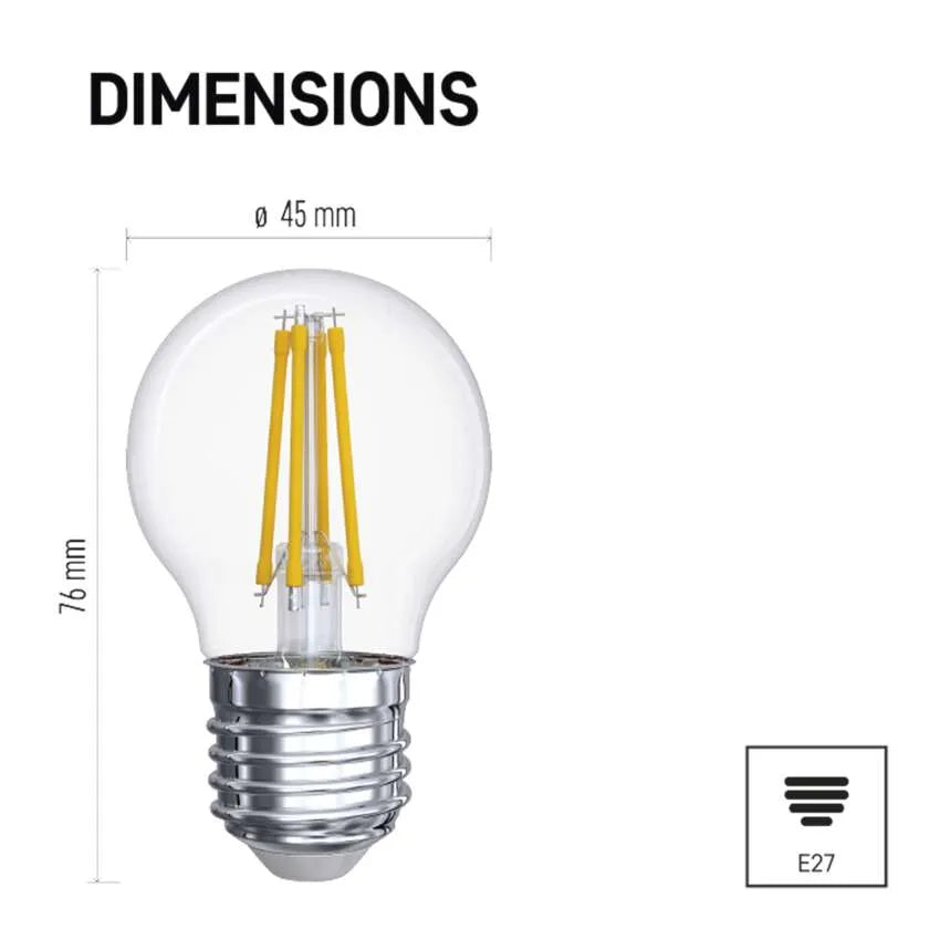 LED žiarovka Emos ZF1141, E27, 6W, neutrálna biela