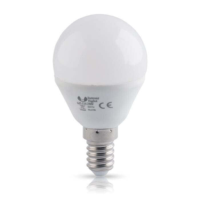 LED žiarovka Forever E14 G45 6W 230V 4500K 480L neutrálna biela