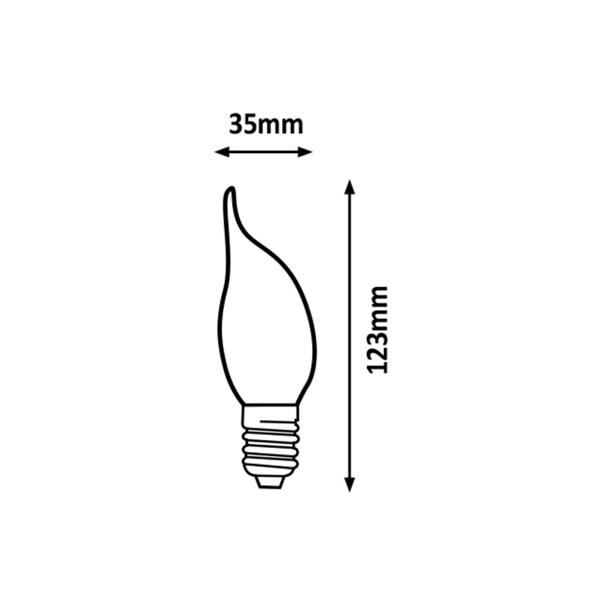 LED žiarovka Rabalux 1998, 2,5W, E14, teplá biela