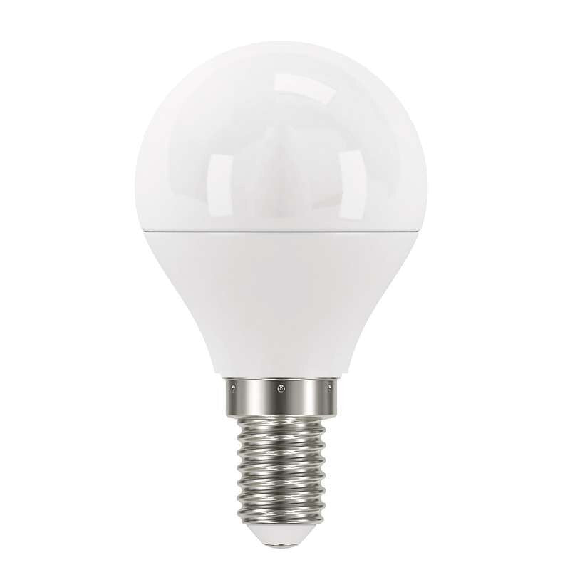 LED žiarovka Emos ZQ1221, E14, 6W, guľatá, číra, neutrálna biela