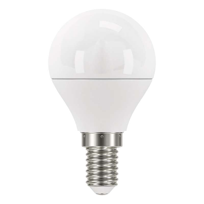 LED žiarovka Emos ZQ1222, E14, 6W, guľatá, číra, studená biela