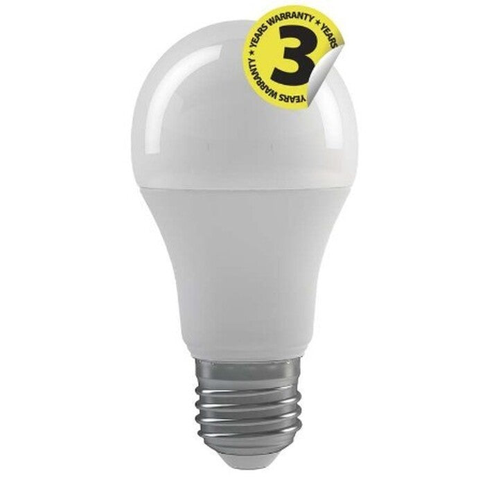 LED žiarovka Emos ZQ5141, E27, 9W, guľatá, číra, neutrálna biela