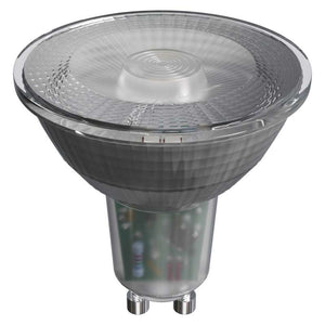 LED žiarovka Emos ZQ8335, GU10, 4,2W, číra, studená biela