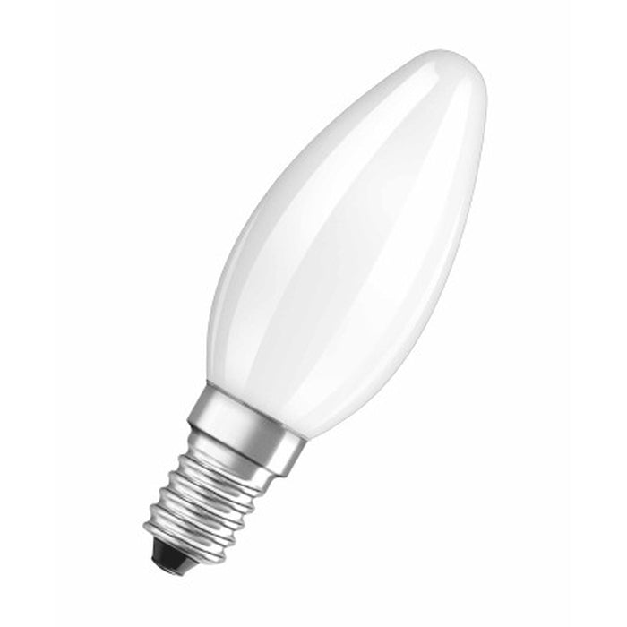 LED žiarovka Osram STAR, E14, 4,5W, guľatá, číra, teplá biela