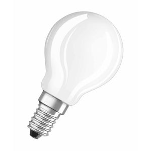 LED žiarovka Osram STAR, E14, 4W, guľatá, číra, teplá biela
