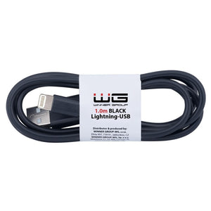 Kábel Lightning na USB, 1m, čierna