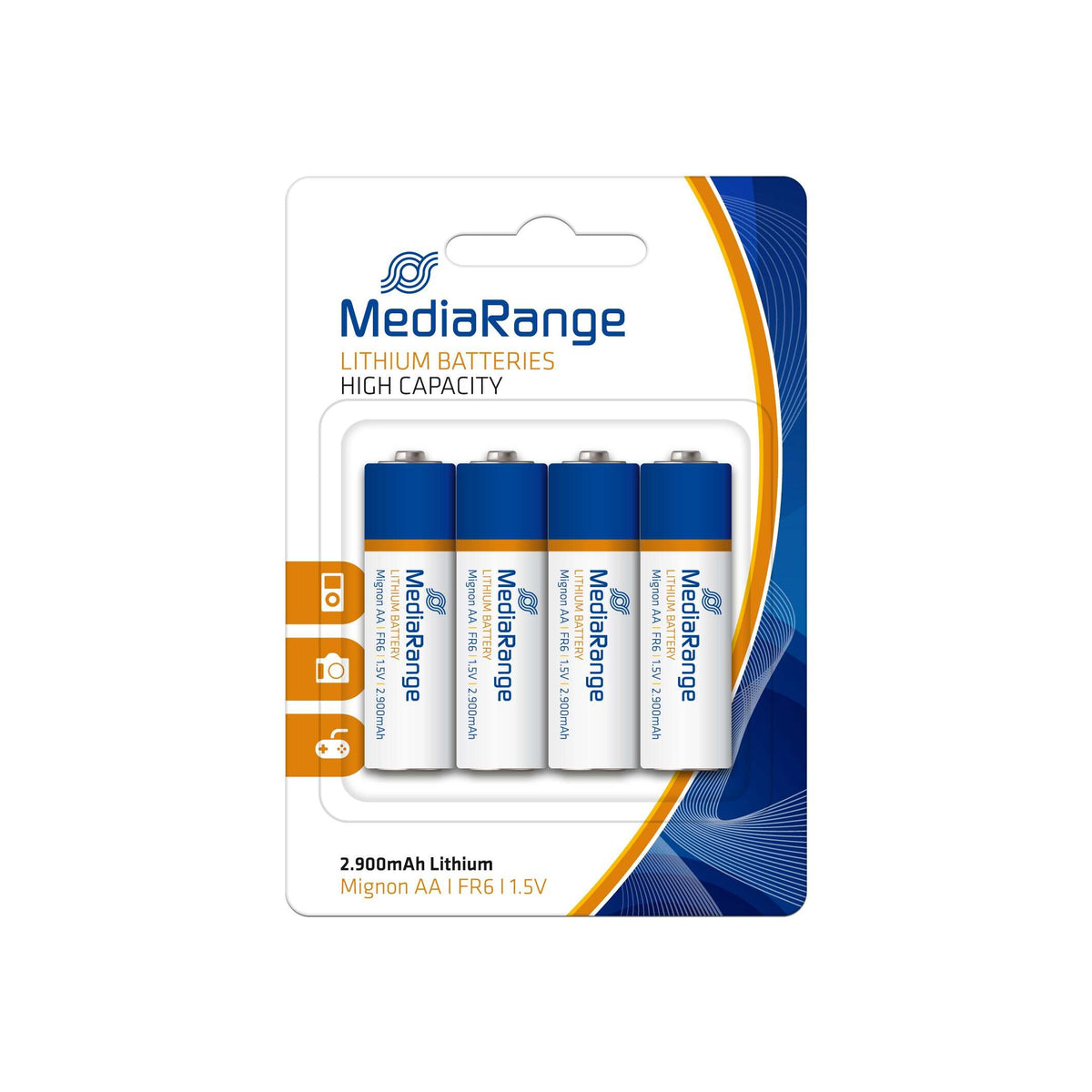 Lítiová batéria MediaRange Premium AA 1.5V FR6, 4ks