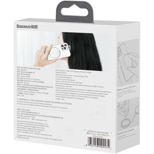Magnetická nabíjačka na iPhone 12 series SM Baseus, 15 W, biela