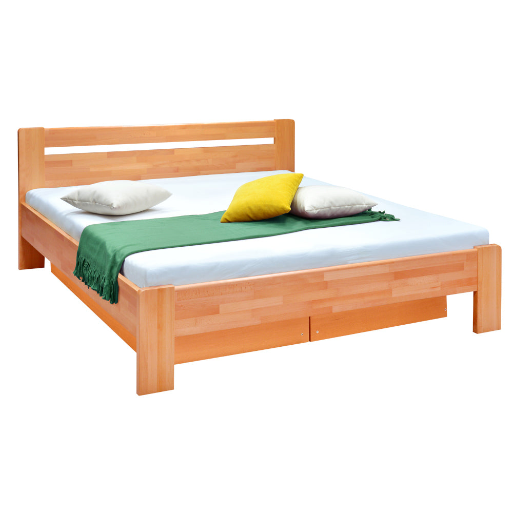 Masívna posteľ Maribo 2, 160x200, vr. roštu, bez matr, čerešňa