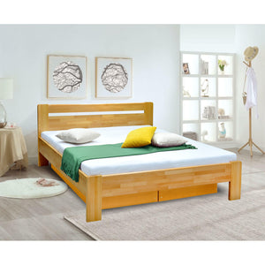 Masívna posteľ Maribo 2, 180x200, vr. roštu, bez matr, sv. orech