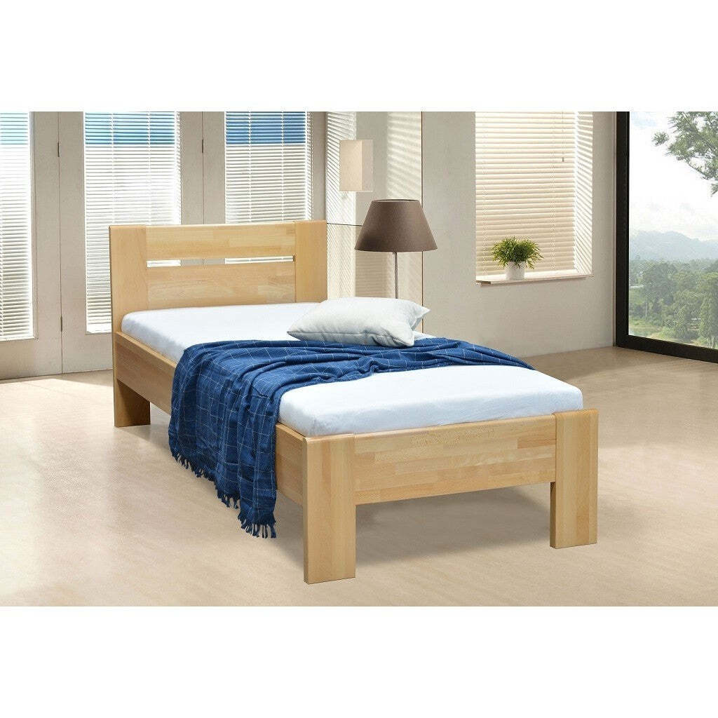 Masívna posteľ Tajga, 90x200, buk