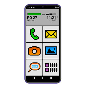 Mobilný telefón Aligator 6500 Duo 2GB/32GB SENIOR, fialová