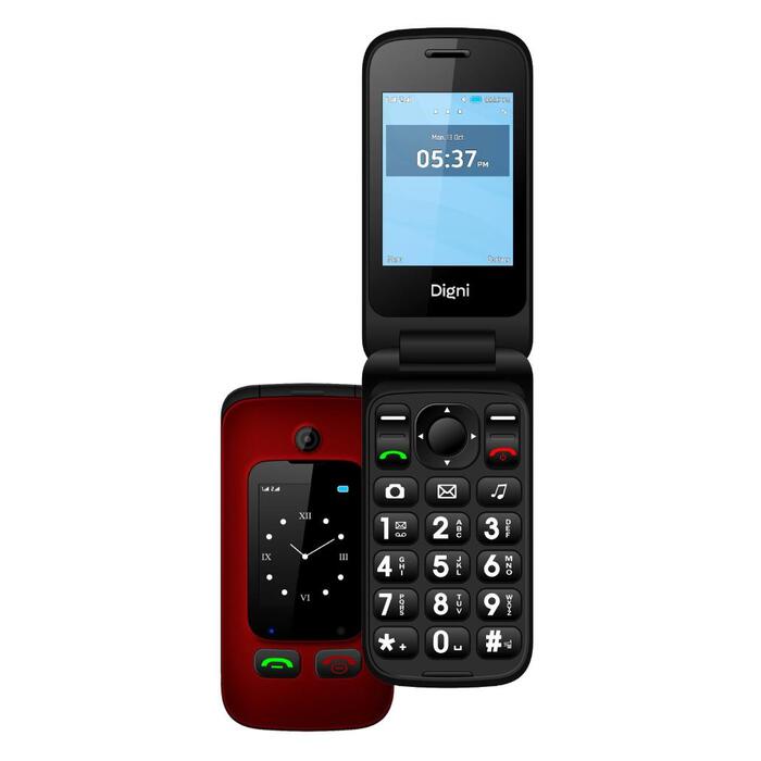 Mobilný telefón eSTAR Digni Flip, CZ lokalizácia, červený