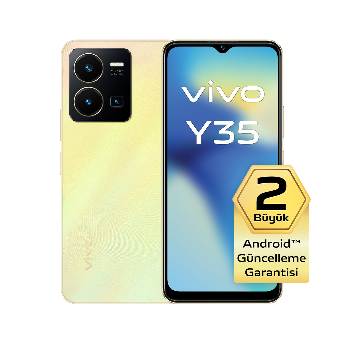 Mobilný telefón Vivo Y35 8GB/256GB, zlatá POUŽITÉ, NEOPOTREBOVANÝ