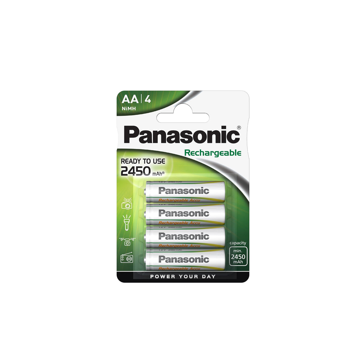 Nabíjacie batérie Panasonic NiMh, prednabité, AA, 2450mAh, 4ks