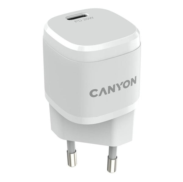 Nabíjačka Canyon H20-05, USB-C, 20W, biela