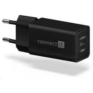 Nabíjačka Connect IT 1xUSB TypC, PD Fast Charge, 18W, čierna