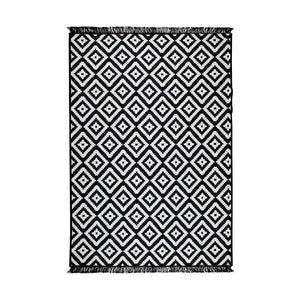 Oboustranný koberec Helen, černobiely, 80 x 150 cm