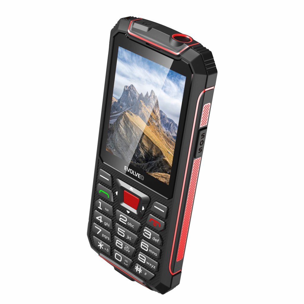 Odolný telefón Evolveo StrongPhone W4, červená