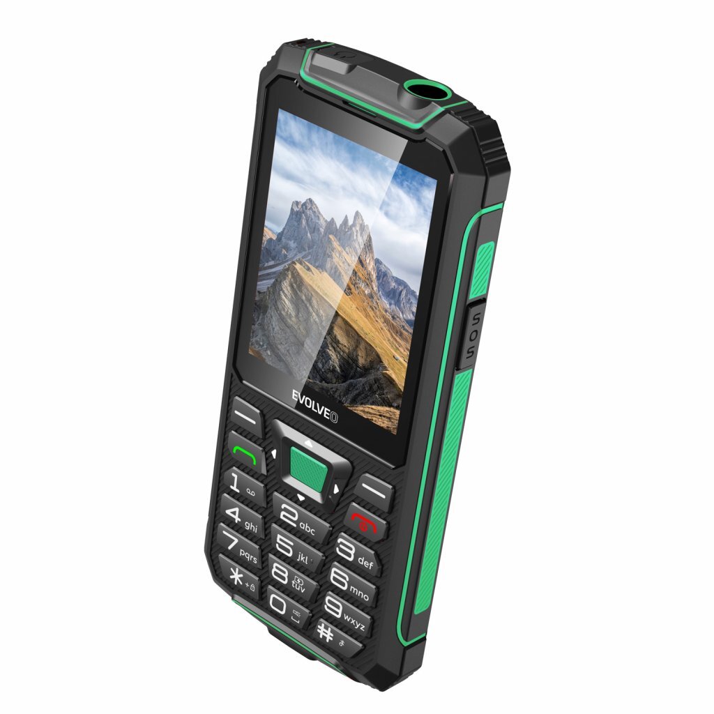 Odolný telefón Evolveo StrongPhone W4, zelená