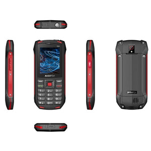 Odolný tlačidlový telefón Aligator R40 eXtremo, čierno-červená