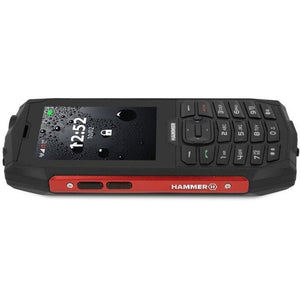 Odolný tlačidlový telefón myPhone Hammer 4, červená