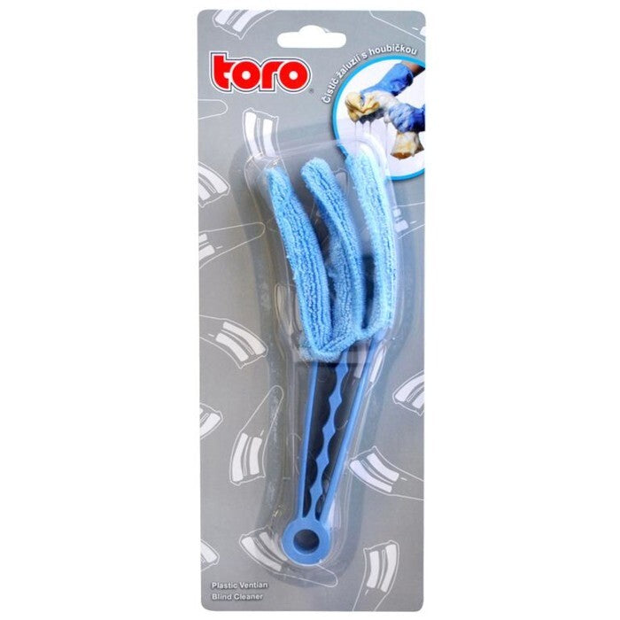 Čistič žalúzií Toro s hubkou, modrý