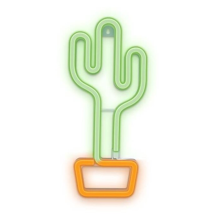Dekoratívne LED neón Forever Light Kaktus, zelený