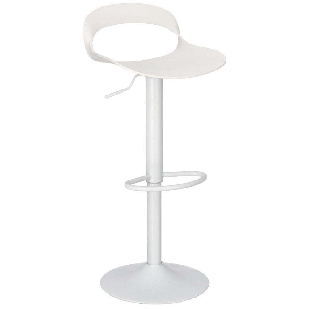Plastová barová stolička Nessie biela - II. akosť