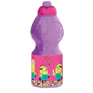 Plastová fľaša Mimoni, 400ml fialová