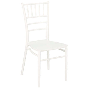 Plastová jedálenská stolička Chiara biela