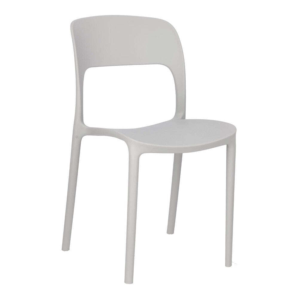 Plastová jedálenská stolička Frankie sivá