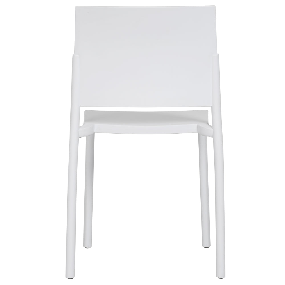 Plastová jedálenská stolička Kostas biela
