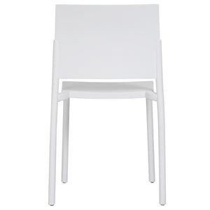 Plastová jedálenská stolička Kostas biela
