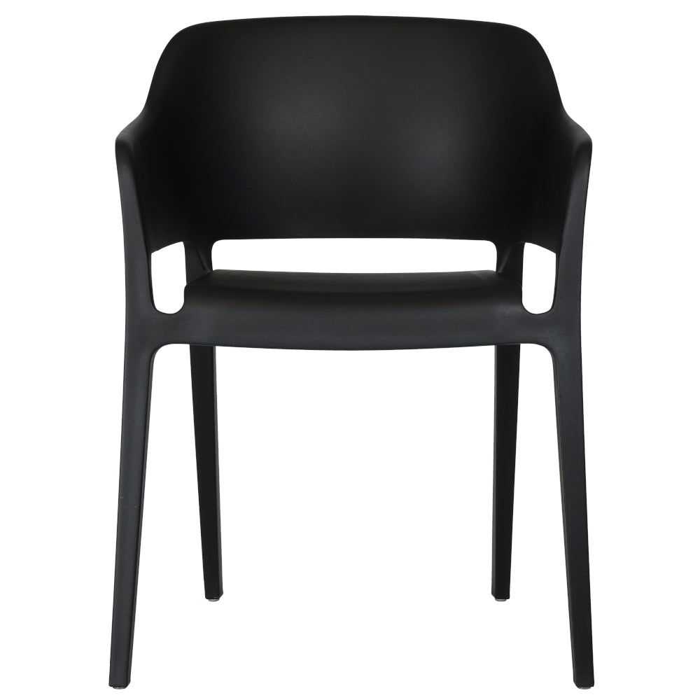 Plastová jedálenská stolička Limas čierna