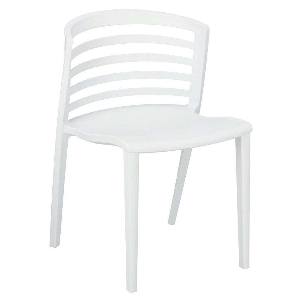 Plastová jedálenská stolička Monia biela - II. akosť