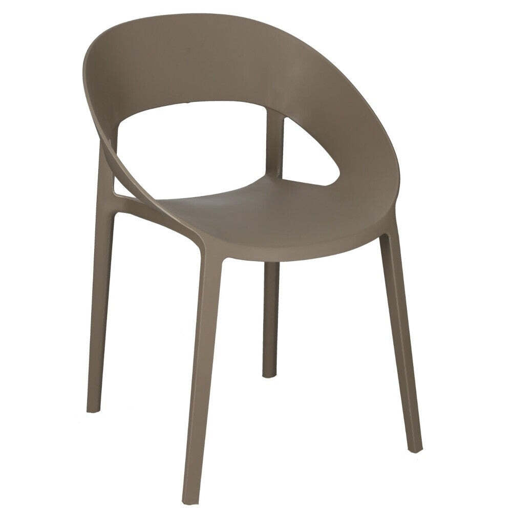 Plastová jedálenská stolička Oriana sivá