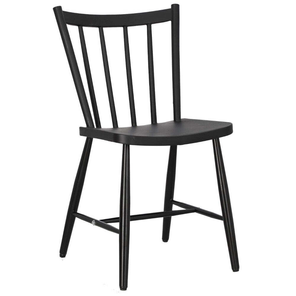 Plastová jedálenská stolička Wanda čierna