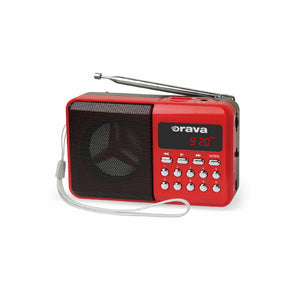 Prenosný radioprijímač Orava RP-141 R, červený