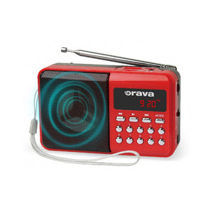 Prenosný radioprijímač Orava RP-141 R, červený