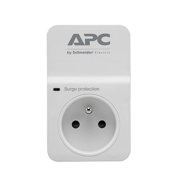 Prepäťová ochrana APC PM1WFR, 1 zásuvka, biela