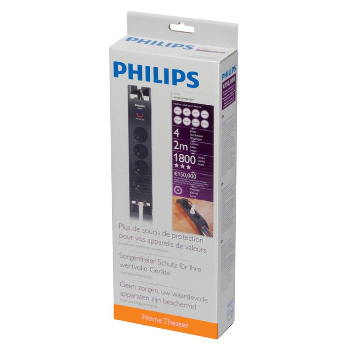 Prepäťová ochrana Philips SPN5044B19, 4 zásuvky, 2m