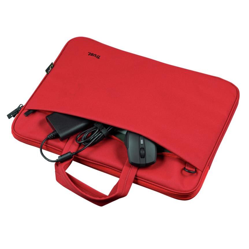 Puzdro na notebook TRUST, 16&quot; Bologna Slim Laptop Bag Eco, red