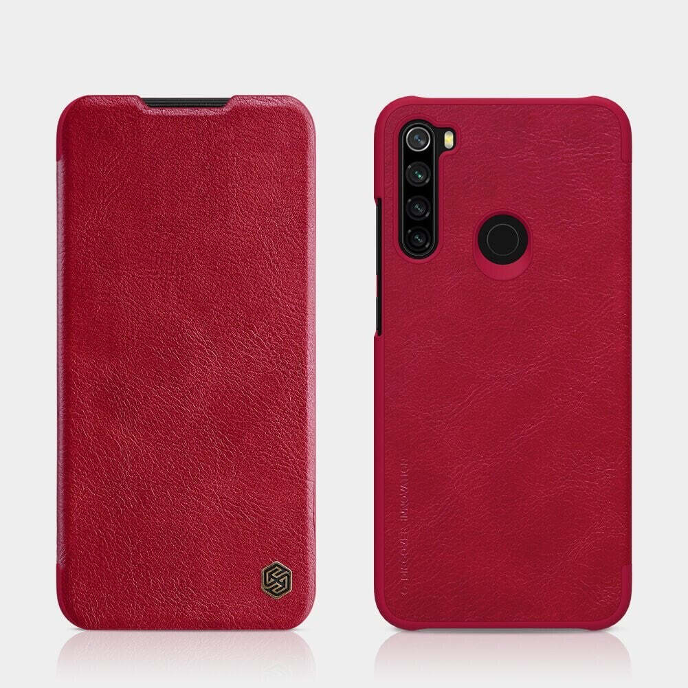 Puzdro na Xiaomi Redmi Note 8, kožené, červené