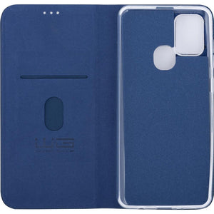 Puzdro pre Samsung Galaxy A21s, Flipbook Duet, modrá