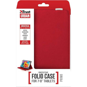 Puzdro s podstavcom Trust Primo Folio Case, tabliet 7-8"červená