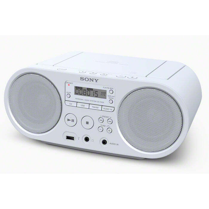 Rádiomagnetofón Sony ZS-PS50W, biely